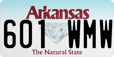 AR license plate 601WMW