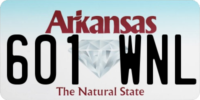 AR license plate 601WNL