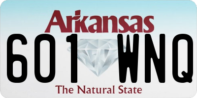 AR license plate 601WNQ