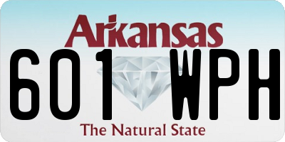 AR license plate 601WPH