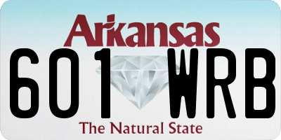 AR license plate 601WRB