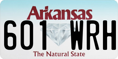 AR license plate 601WRH