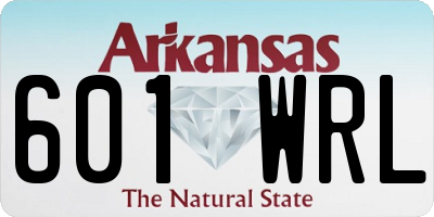 AR license plate 601WRL