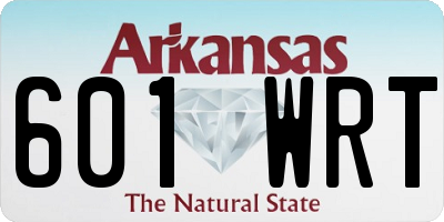 AR license plate 601WRT