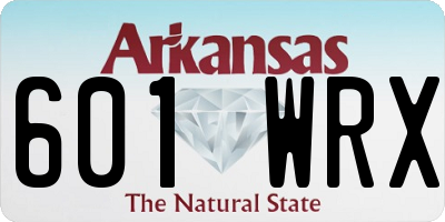 AR license plate 601WRX