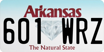 AR license plate 601WRZ