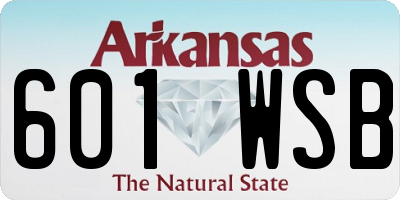 AR license plate 601WSB