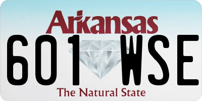 AR license plate 601WSE