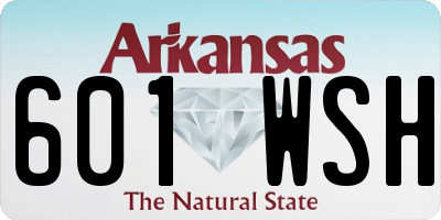 AR license plate 601WSH