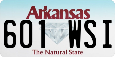AR license plate 601WSI