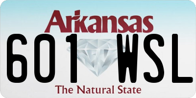AR license plate 601WSL