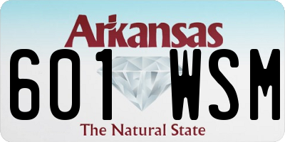 AR license plate 601WSM