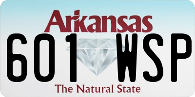 AR license plate 601WSP