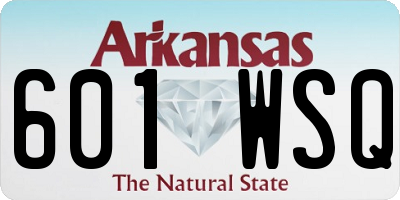 AR license plate 601WSQ