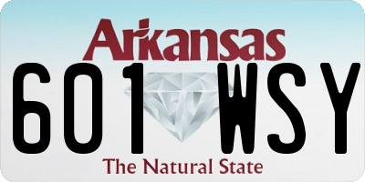 AR license plate 601WSY