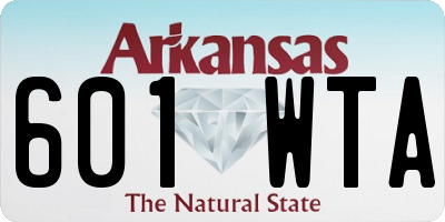 AR license plate 601WTA