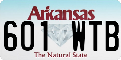 AR license plate 601WTB