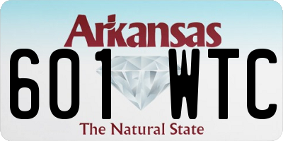 AR license plate 601WTC