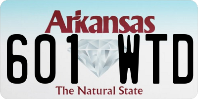 AR license plate 601WTD