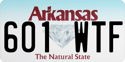 AR license plate 601WTF