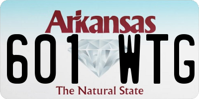 AR license plate 601WTG
