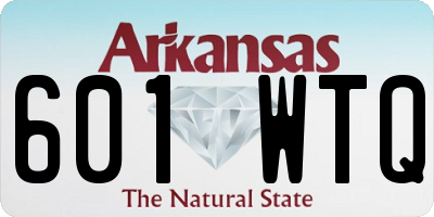 AR license plate 601WTQ