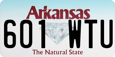 AR license plate 601WTU