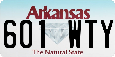 AR license plate 601WTY
