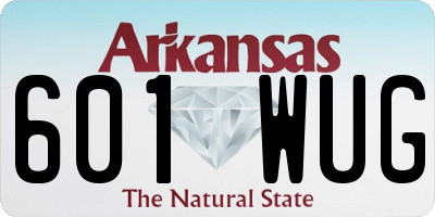 AR license plate 601WUG
