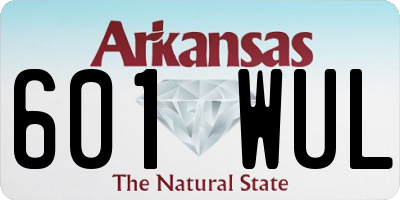 AR license plate 601WUL