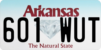 AR license plate 601WUT