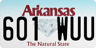 AR license plate 601WUU