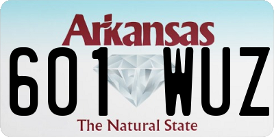 AR license plate 601WUZ