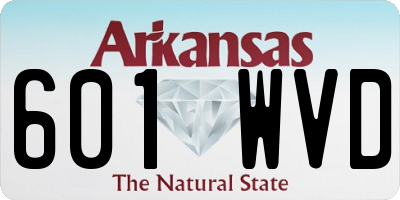 AR license plate 601WVD