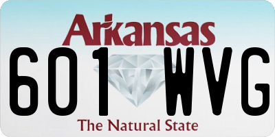 AR license plate 601WVG