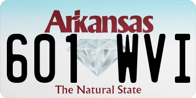 AR license plate 601WVI