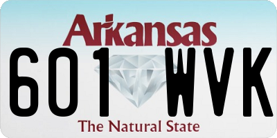 AR license plate 601WVK