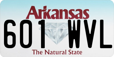 AR license plate 601WVL