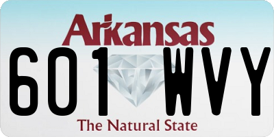 AR license plate 601WVY