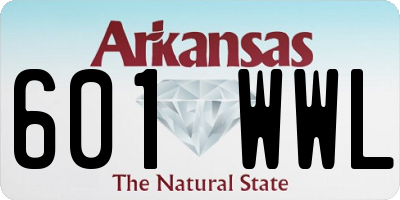 AR license plate 601WWL