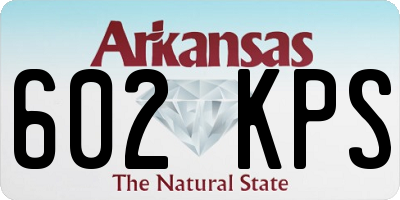 AR license plate 602KPS