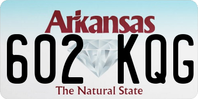 AR license plate 602KQG