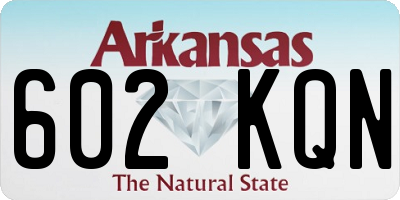 AR license plate 602KQN