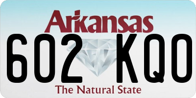 AR license plate 602KQO