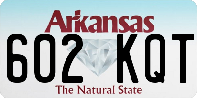 AR license plate 602KQT