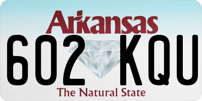 AR license plate 602KQU