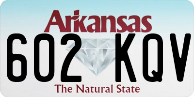 AR license plate 602KQV