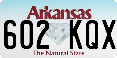AR license plate 602KQX