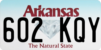 AR license plate 602KQY