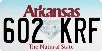 AR license plate 602KRF